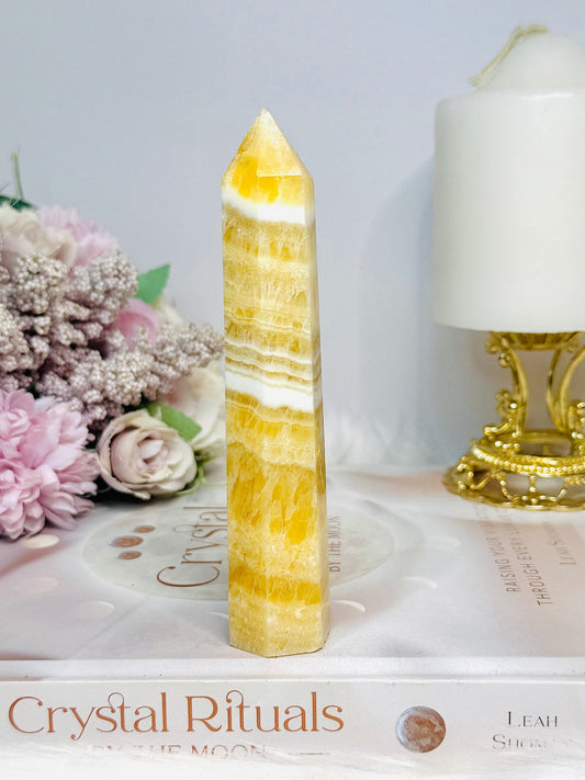 Orange Calcite Tower 12.5cm
