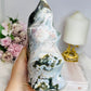 Large Ocean Jasper Carved Flame 17.5cm 1.49KG