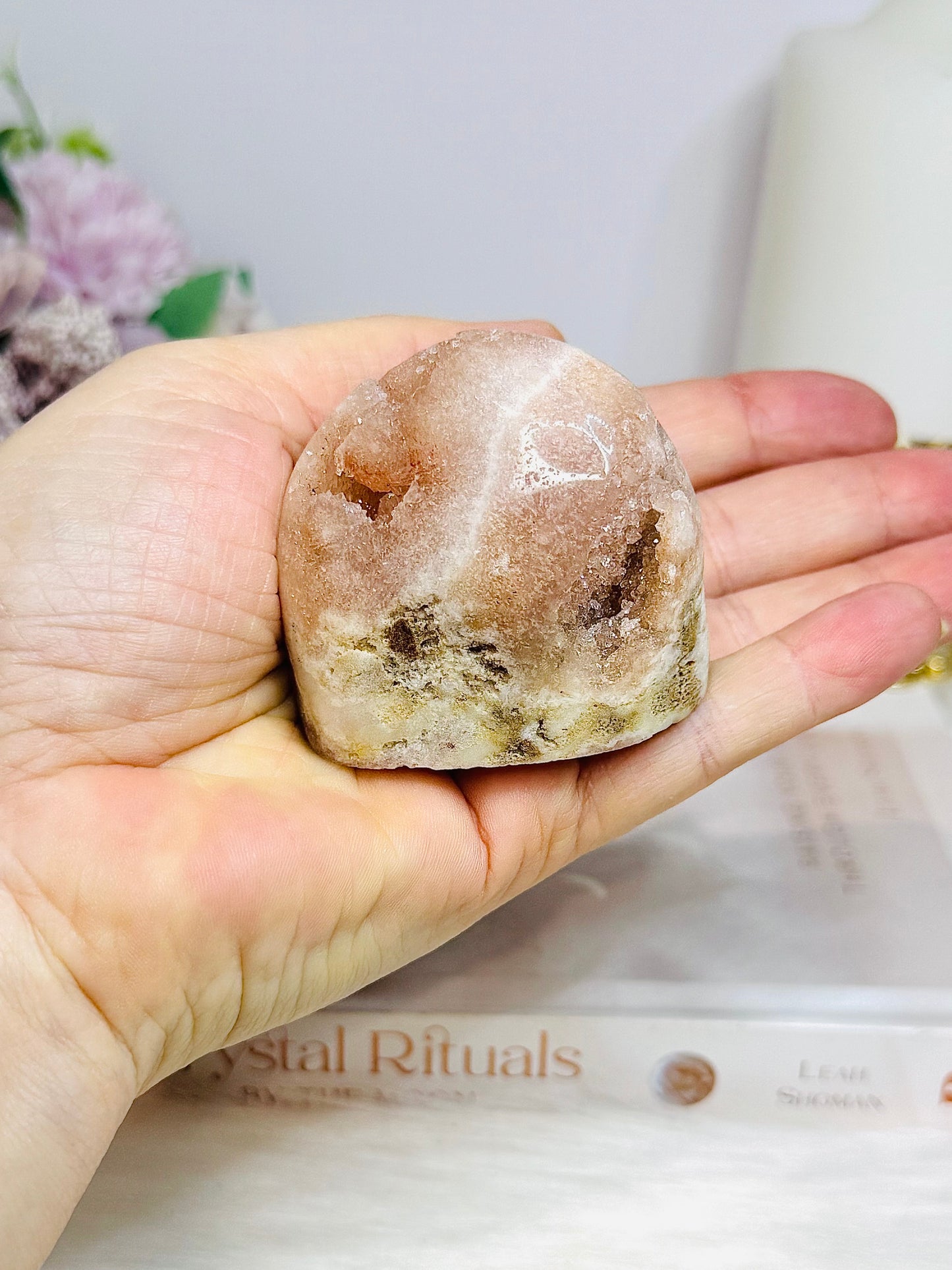 Pink Amethyst Druzy Freeform 5.5cm
