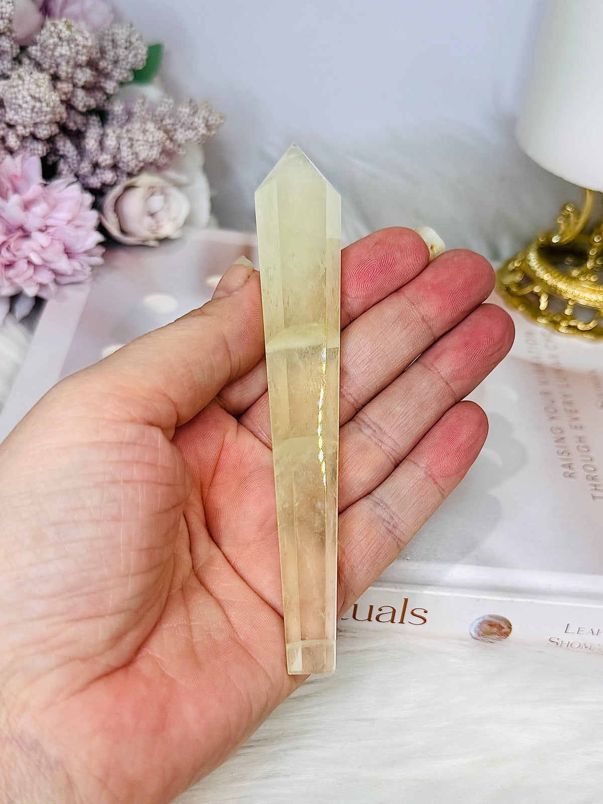 Citrine Wand | Tower on Stand 15cm (inc stand)