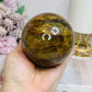 Large Hematoid Quartz Sphere On Stand 629g