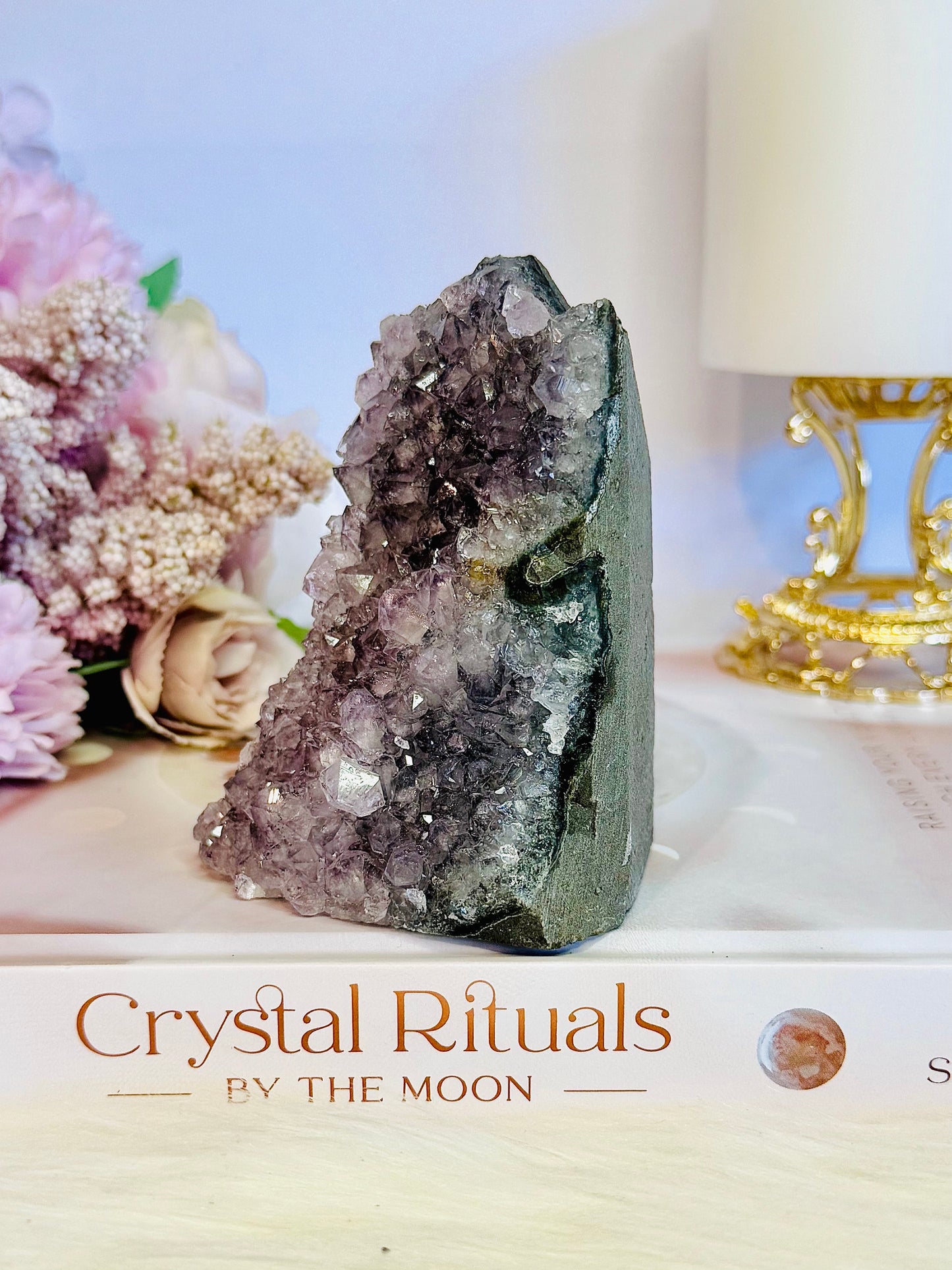 Amethyst Base Cut Cluster 9.5cm