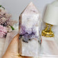 High Grade Chunky Pink Amethyst Druzy Tower 14.5cm 742g