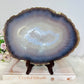 Large Druzy Agate Polished Slab on Stand 25cm 1.26KG