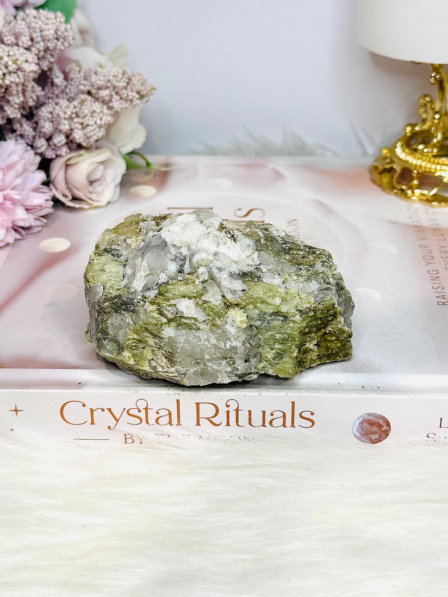 Natural Green Kunzite Specimen 312g