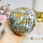 Large Brecciated Jasper Sphere on Stand 1.12KG