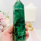 Incredible Large 456gram 14cm Green Fluorite Tower