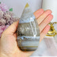 Agate Carved Flame 11.5cm