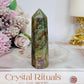 Beautiful Ruby in Kyanite Tower 9cm