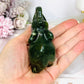Green Jade Carved Elephant 8cm