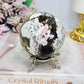 Large Mexican Crazy Lace Agate Druzy Sphere on Stand 449g