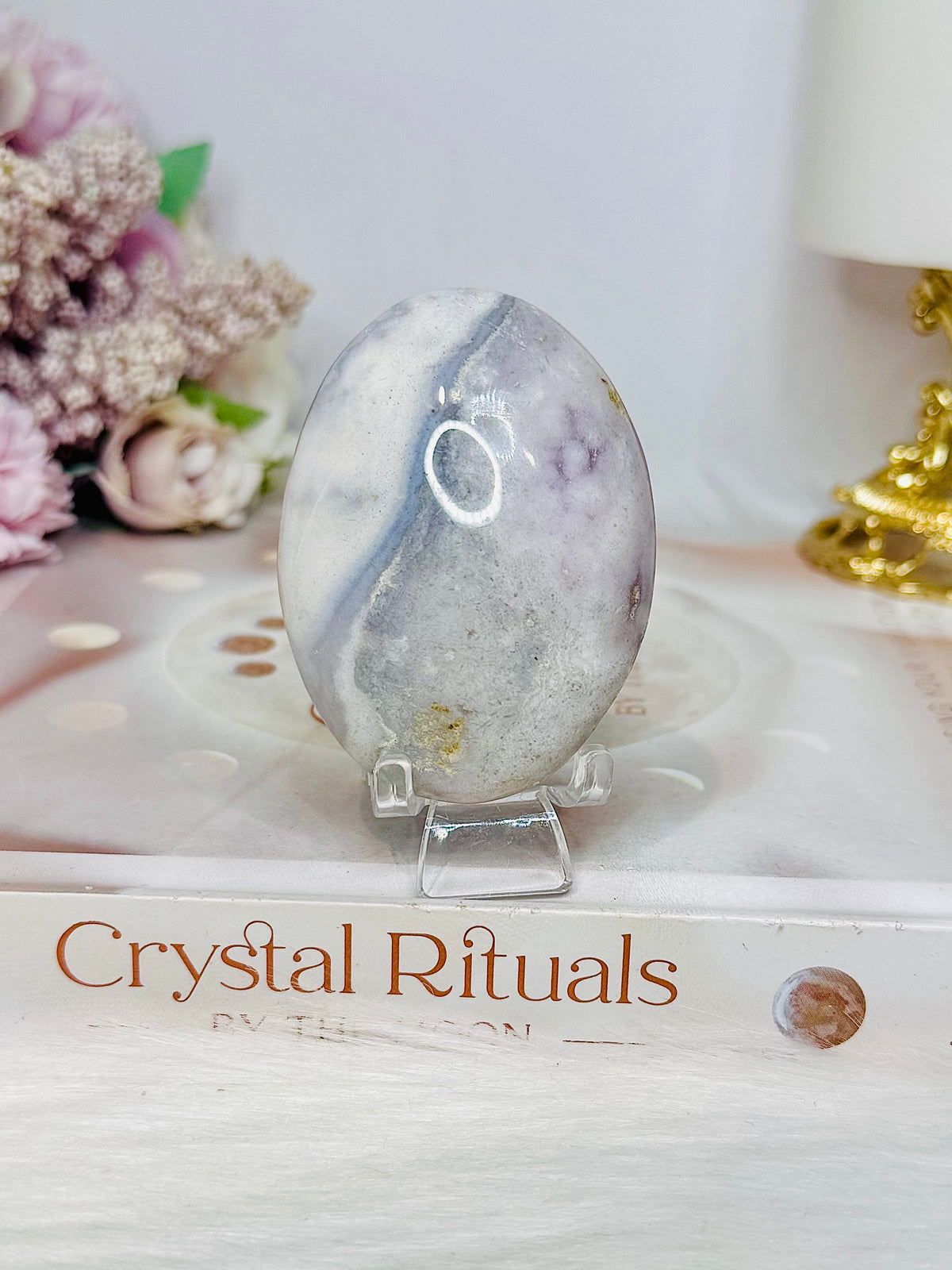 Ocean Jasper Palm Stone (stand is display only)
