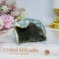 Natural Green Amethyst Cluster Freeform 7cm