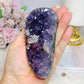Amethyst Cluster with Calcite Natural Slab