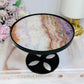 Crazy Lace Amethyst Spinning Top Small Table H:10cm W:12cm