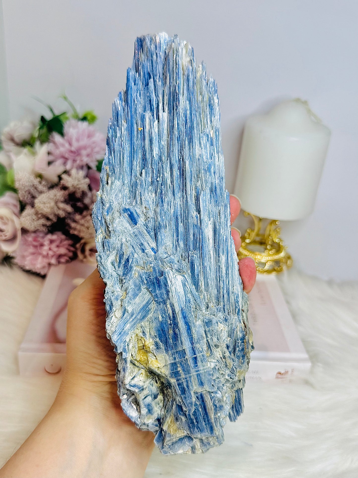 Huge Natural Blue Kyanite Specimen 21cm 1.56KG