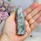 Rare Ruby In Blue Apatite Tower (UV Reactive) 9cm