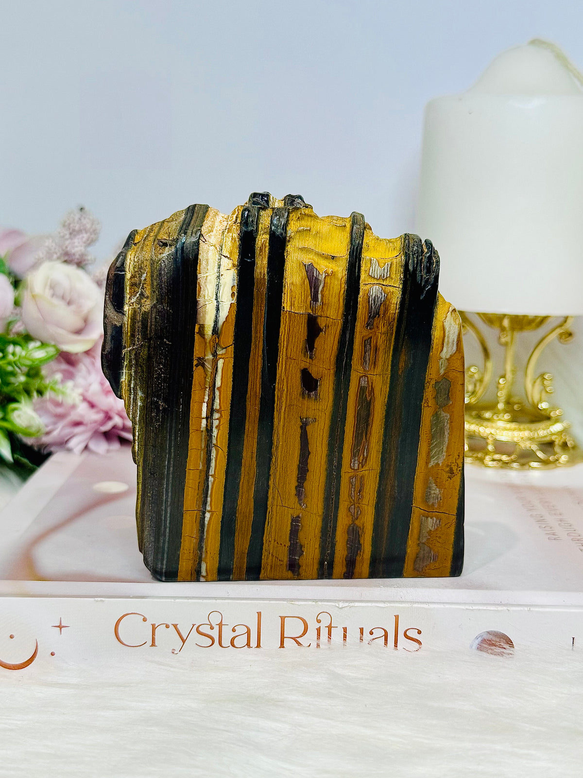 Chunky Iron Tigers Eye Slab 9cm 350g