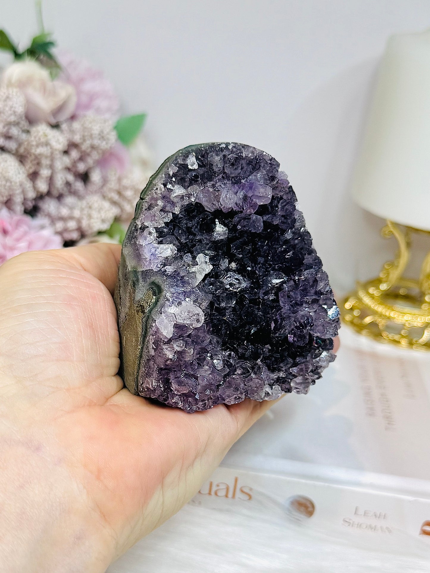 Amethyst Base Cut Cluster 7cm 282g