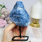 Raw Blue Sodalite On Stand 14cm