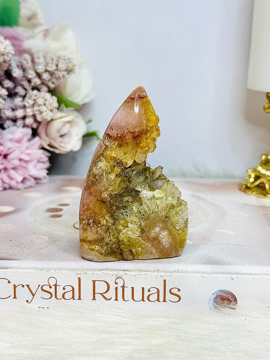 Pink Amethyst Druzy Freeform | Flame 7.5cm