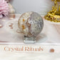 Druzy Flower Agate Sphere On Stand 183g