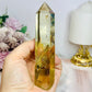 Citrine Tower 19cm Inc Stand (Cut in back of tower)