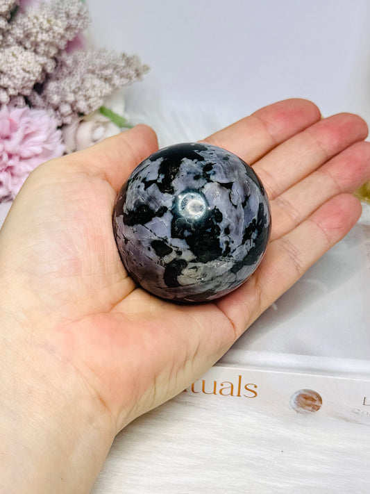 Indigo Gabbro Sphere on Stand 221g