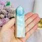 Sky Blue Quartz Tower 10cm
