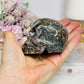Root Fluorite Carved Skull 8cm 323g