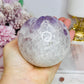 Large Druzy Amethyst Sphere on Stand 618g