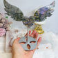 Purple Labradorite Heart with Wings ~ Each piece is full of flash 18cm