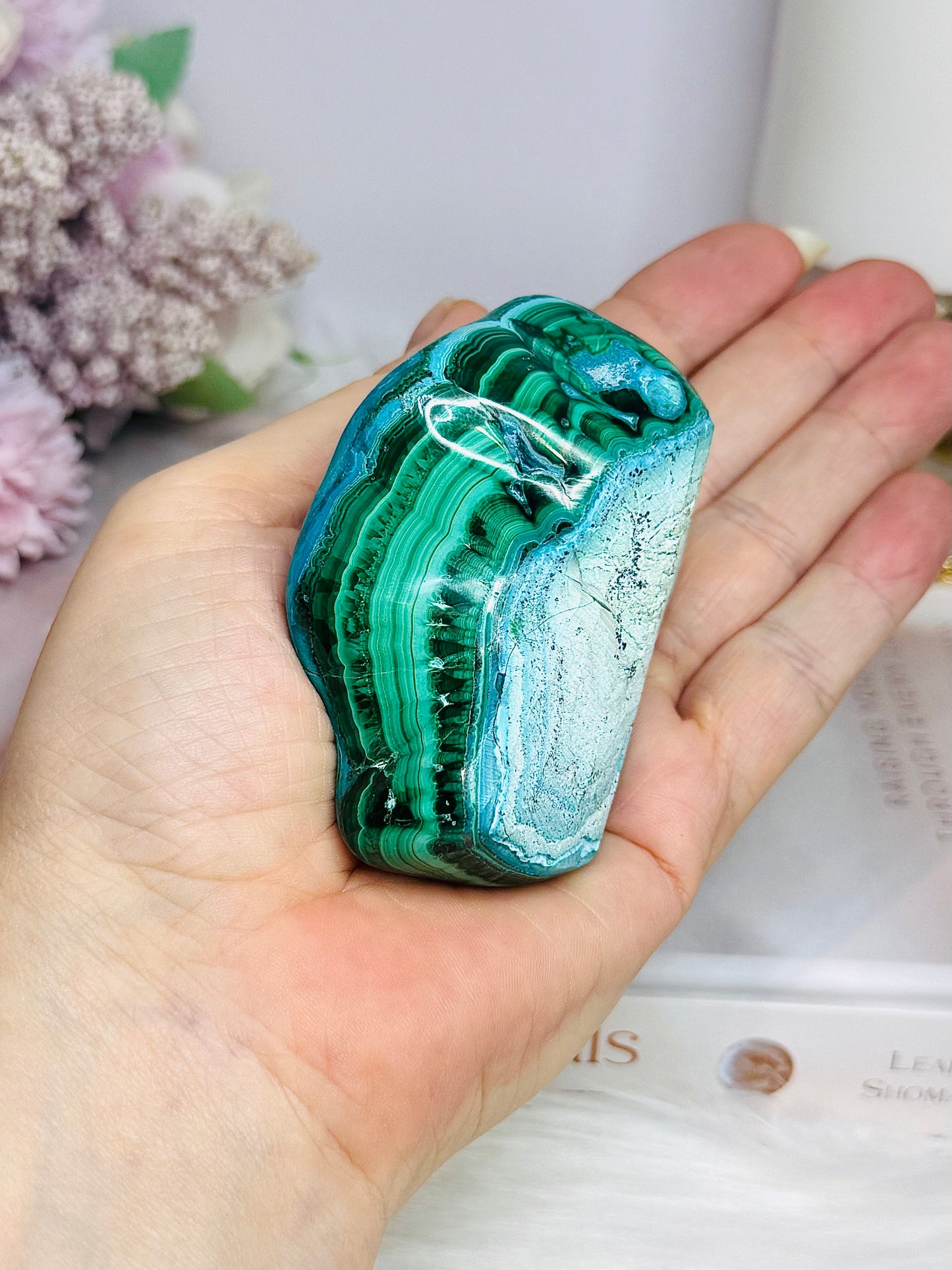 Natural Polished Chrysocolla with Malachite Specimen 8cm 273g