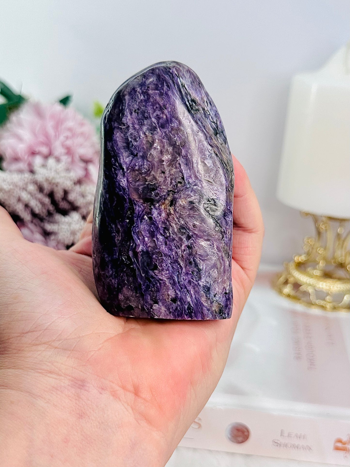 Inner Strength & Clarity ~ Stunning Charoite Polished Freeform 191grams