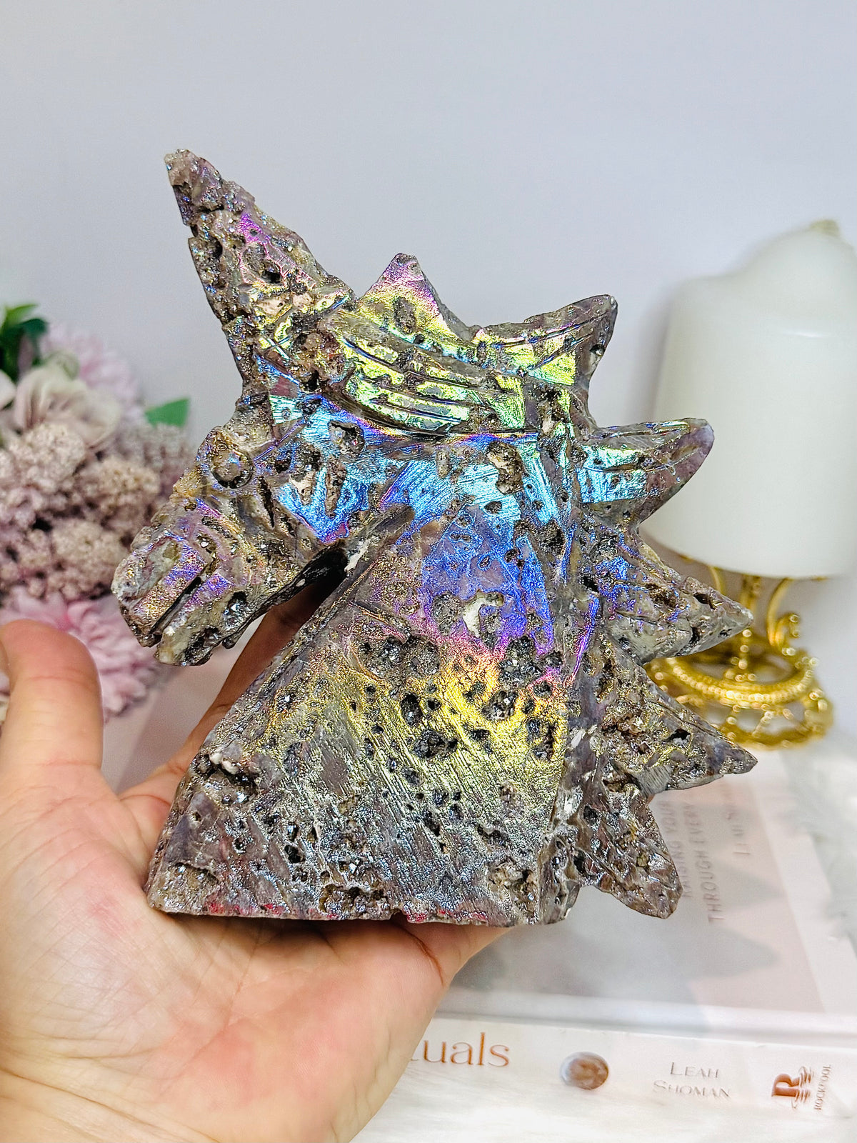 Large Aura Sphalerite Unicorn 15cm 722g