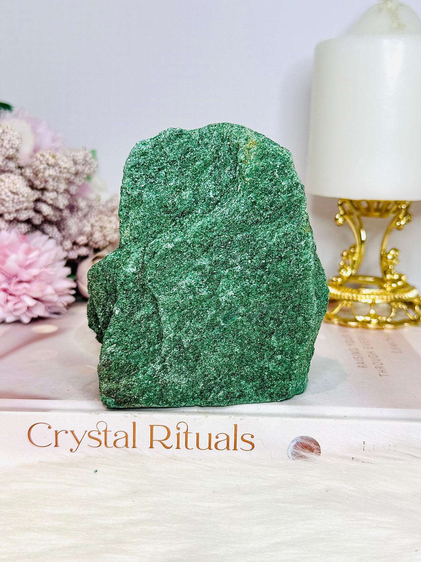 Natural Chunky Green Fuchsite Freeform Specimen 10cm 460g