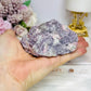 Natural Lepidolite with Pink Tourmaline Raw Specimen 8.5cm 245g