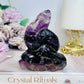Purple Fluorite Carved Snake 342grams