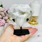 Druzy Agate Pentagon Freeform On Stand 12cm 598g