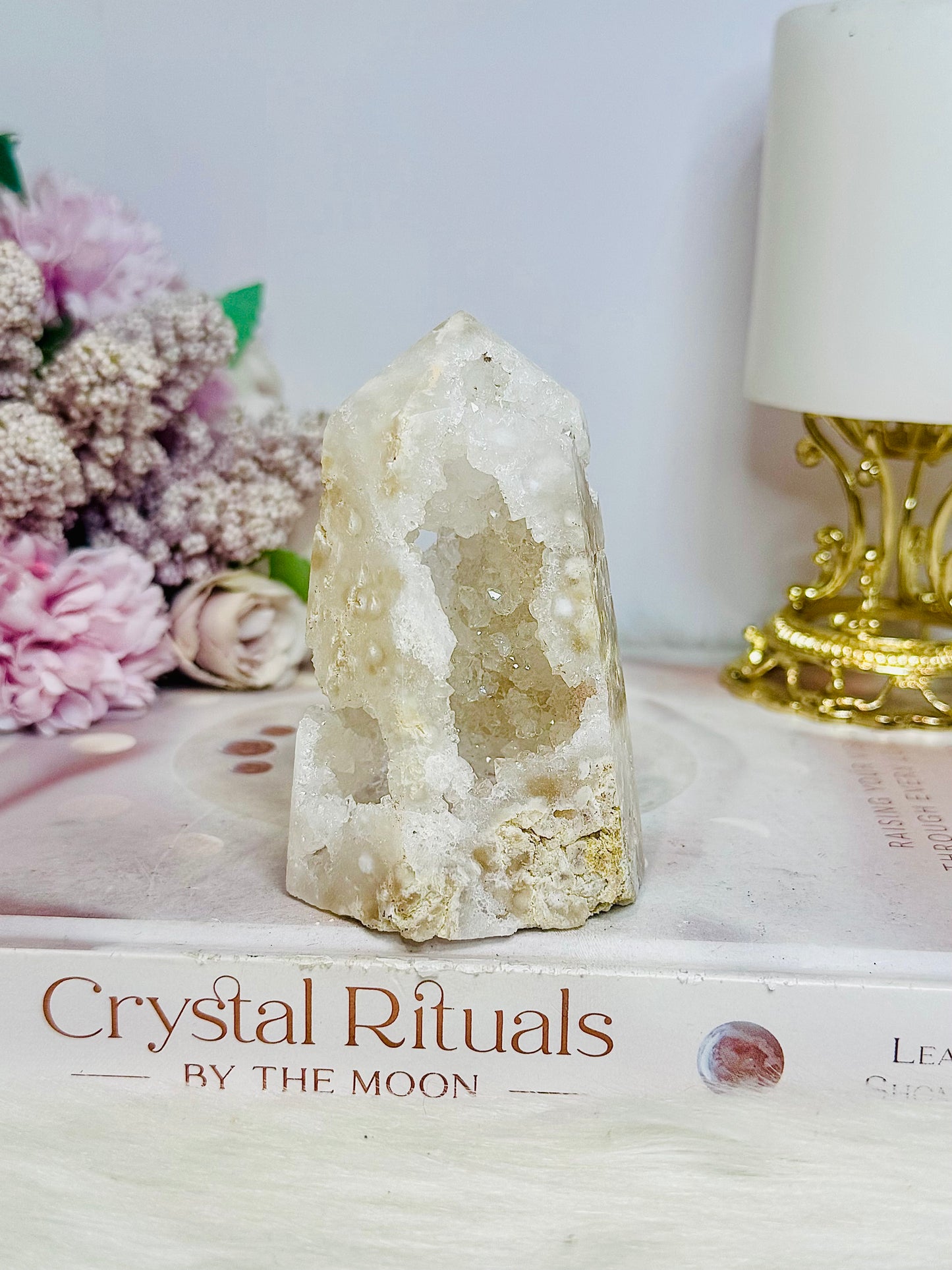 Druzy Quartz Sparkling Tower 9cm