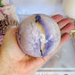 High Grade Rare Incredible Large Natural Tiffany Stone Carved Sphere On Stand 8cm 678grams