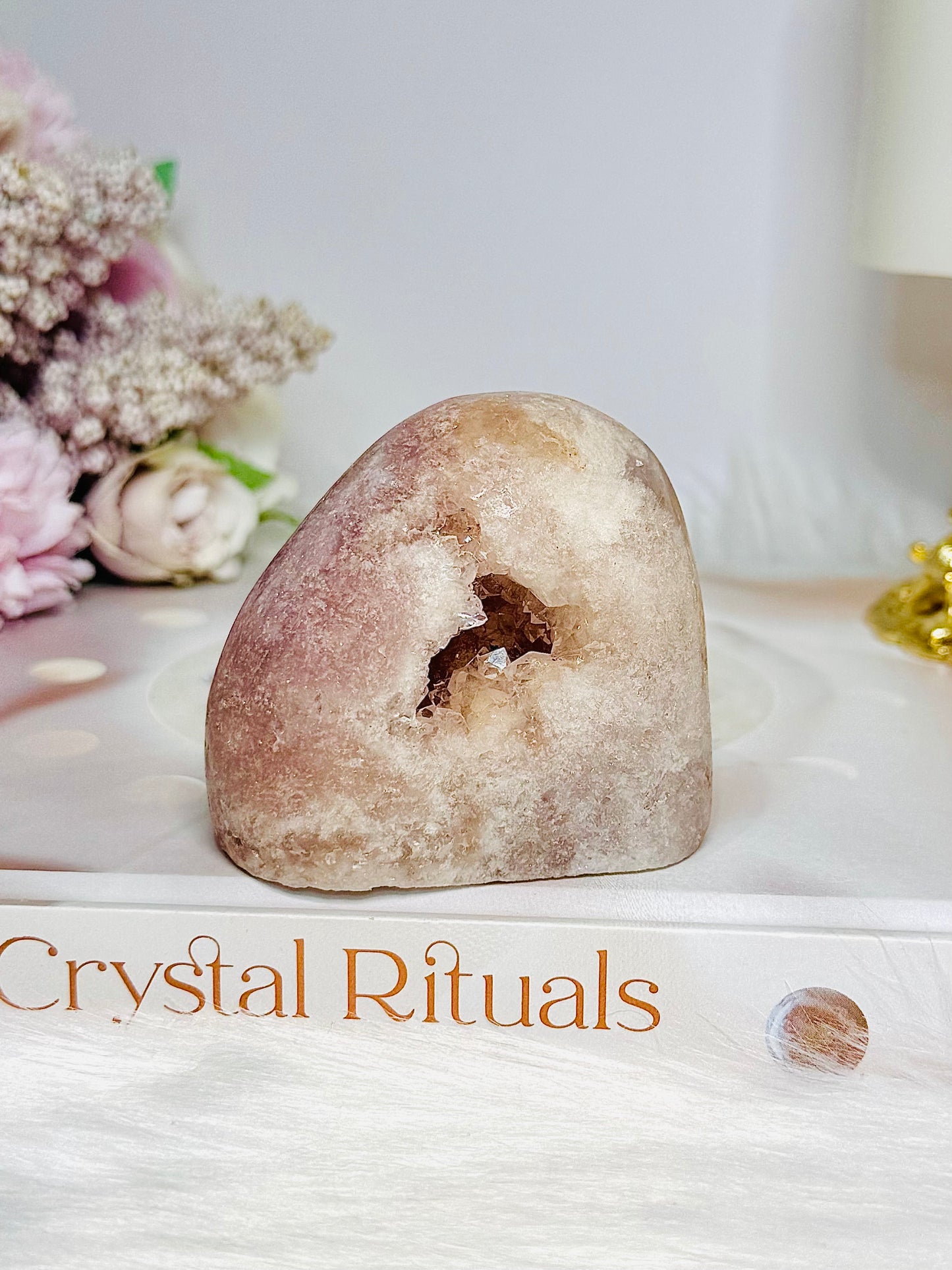 Pink Amethyst Druzy Freeform 204g