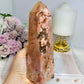 Large Chunky Pink Amethyst Tower 16.5cm 619g (Reduced as chip is imperfect)
