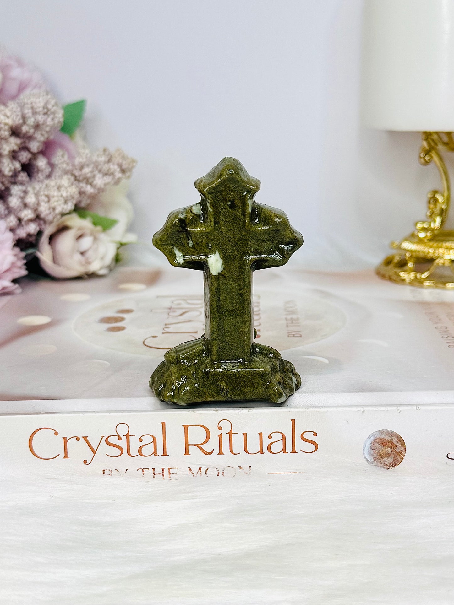 Green Jade Cross 7cm