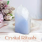 Druzy Blue Lace Agate Tower 7cm