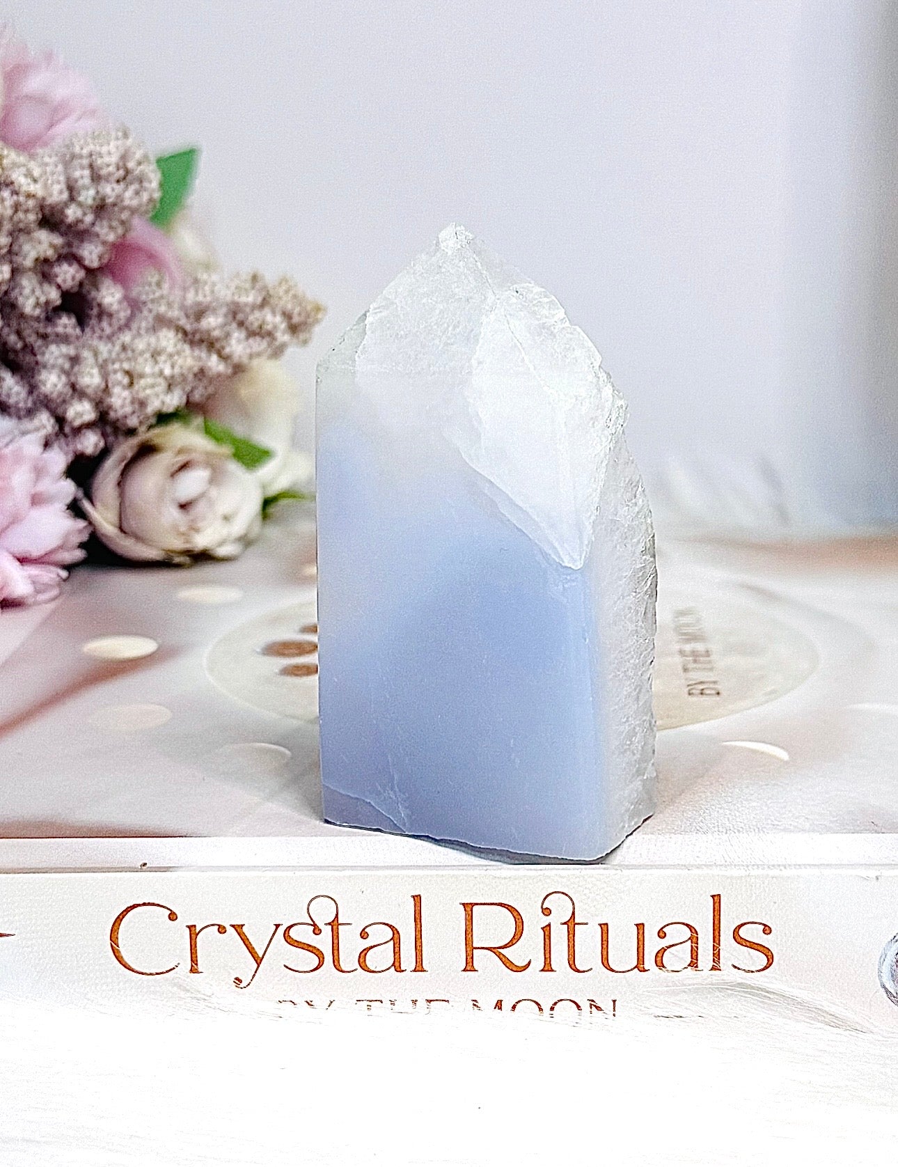 Druzy Blue Lace Agate Tower 7cm