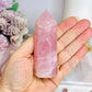 High Grade Rose Quartz Tower 10cm