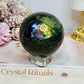Large Labradorite Sphere with Purple Flash 428g