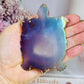 Angel Aura Carved Agate Turtle 10cm