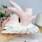 ✨ SALE ✨ Incredibly Carved Huge Pink Opal Owls 17.5cm 1.36KG